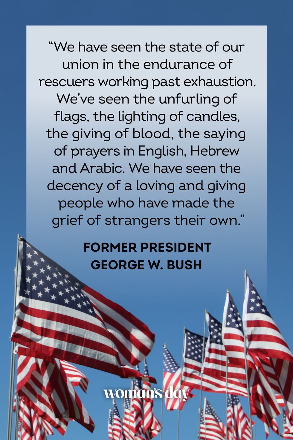 911 quotes former president george w bush