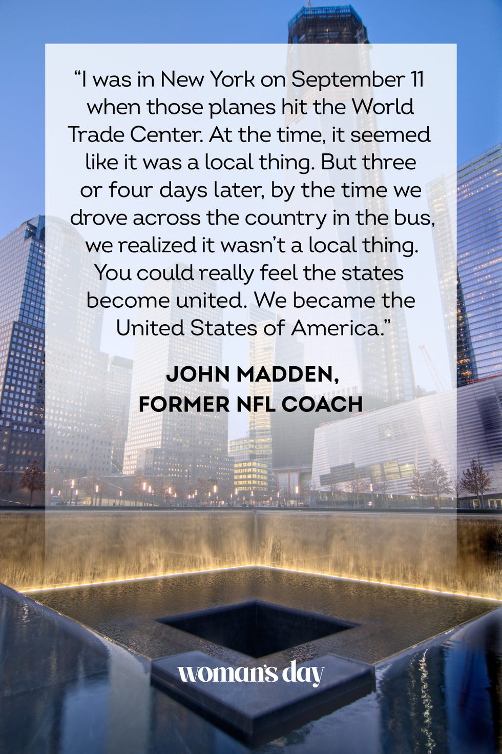 9 11 quotes  john madden former nfl coach