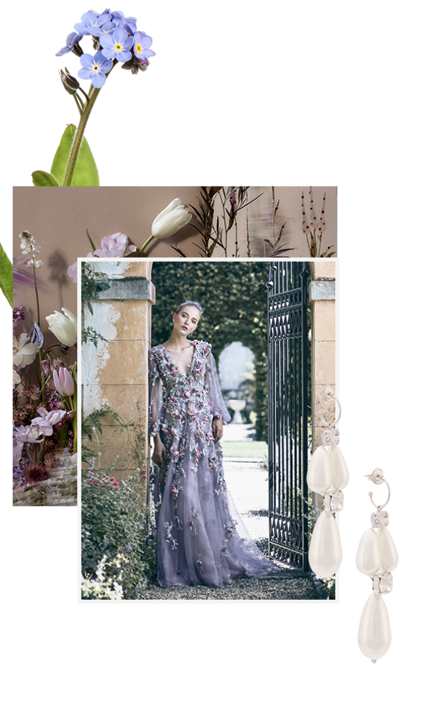 Lilac, Flower, Plant, Dress, Gown, Picture frame, 