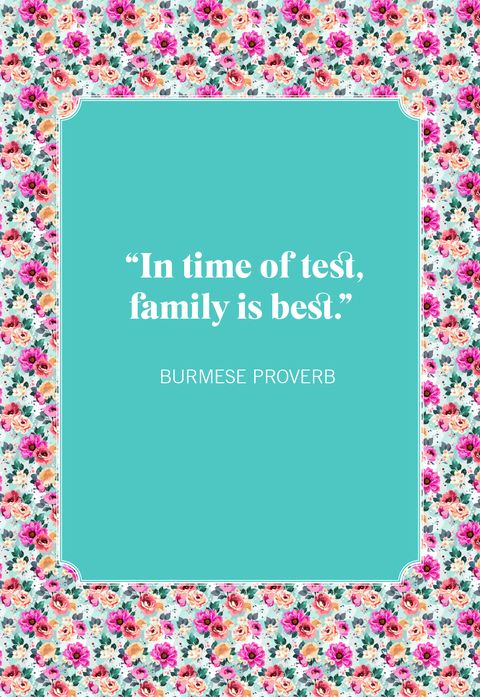 family quotes burmese proverb