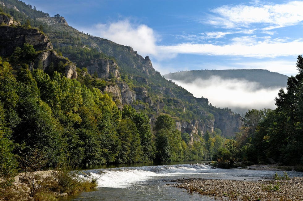 De rivier de Tarn in de Cvennes van Robert Louis Stevenson