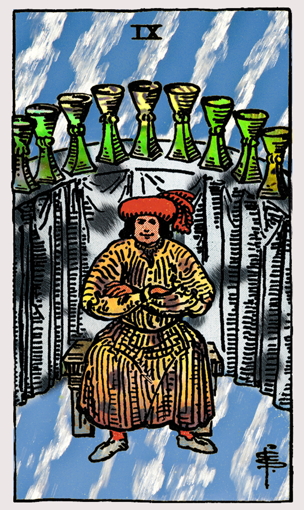 nine of cups tarot card