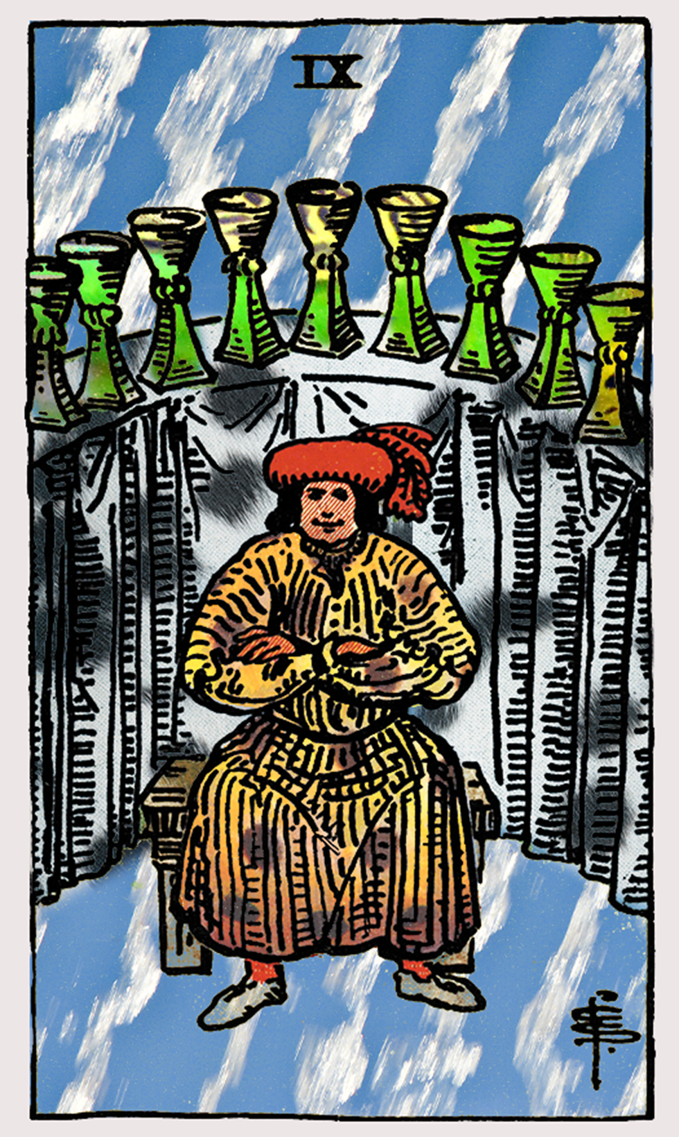 nine of cups