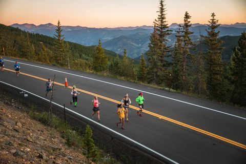 fastest downhill marathon flattest marathons road, asphalt, mountainous landforms, cycling, highway, mountain, sky, mountain pass, lane, recreation,