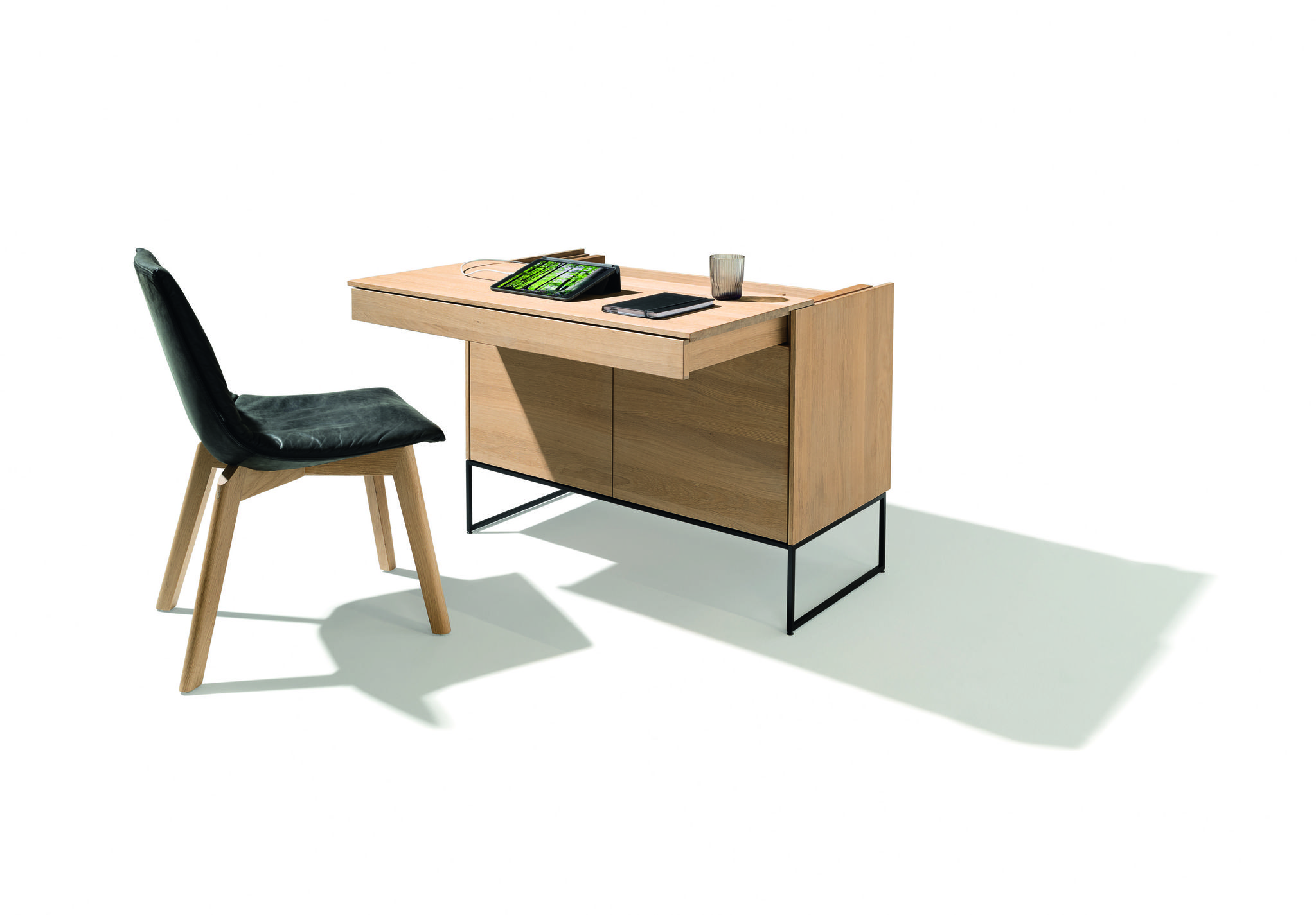 Furniture, Desk, Table, Writing desk, Material property, Computer desk, Room, Chair, Plywood, Interior design, 