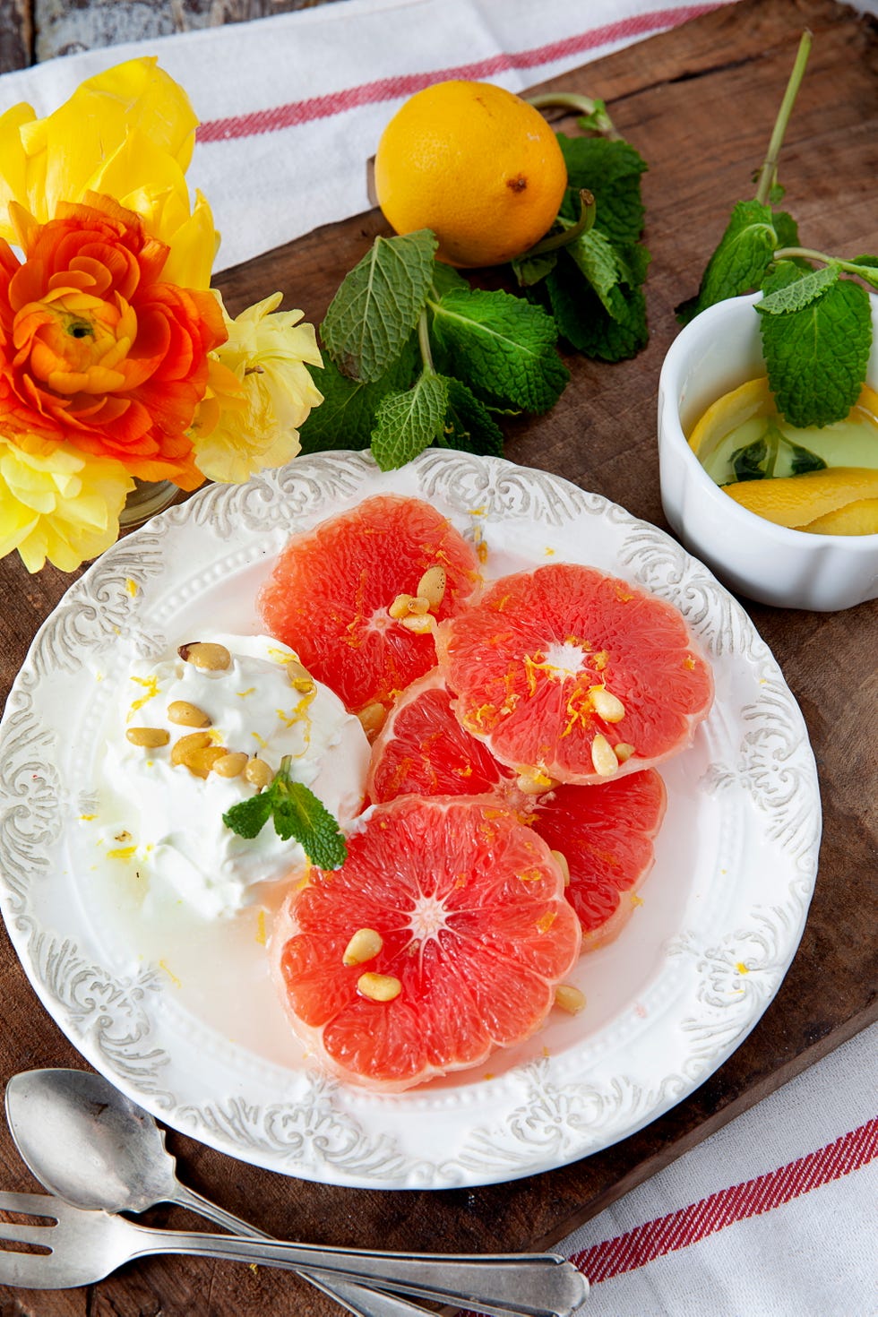 pomelo con crema