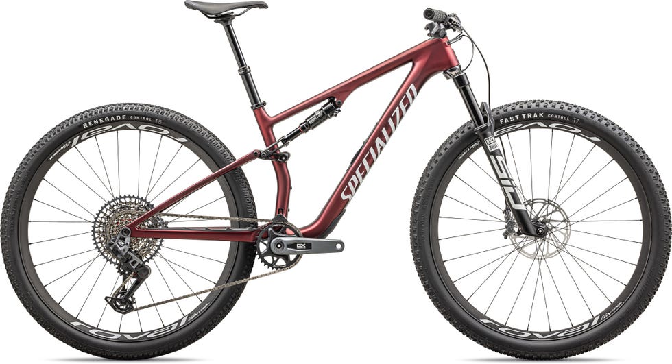 a red and black bicycle a red and black bicycle