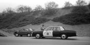 california highway patrol chevrolet caprice with crashed volkswagen jetta in 1991