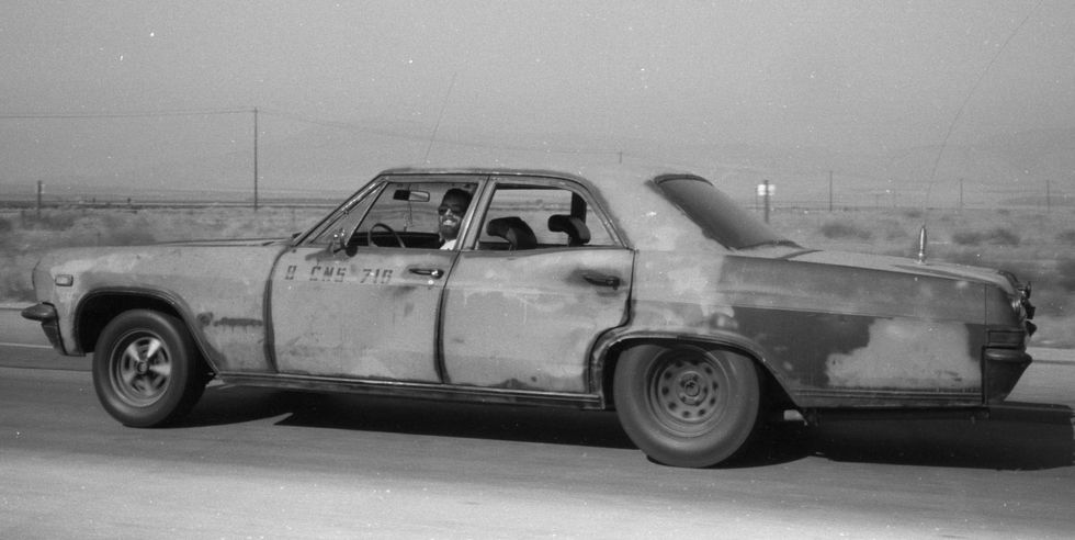 murilee martin's 1965 chevrolet impala sedan on interstate 5