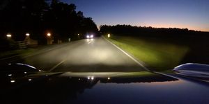 Nature, Road, Reflection, Infrastructure, Water resources, Landscape, Natural landscape, Atmosphere, Road surface, Line, 