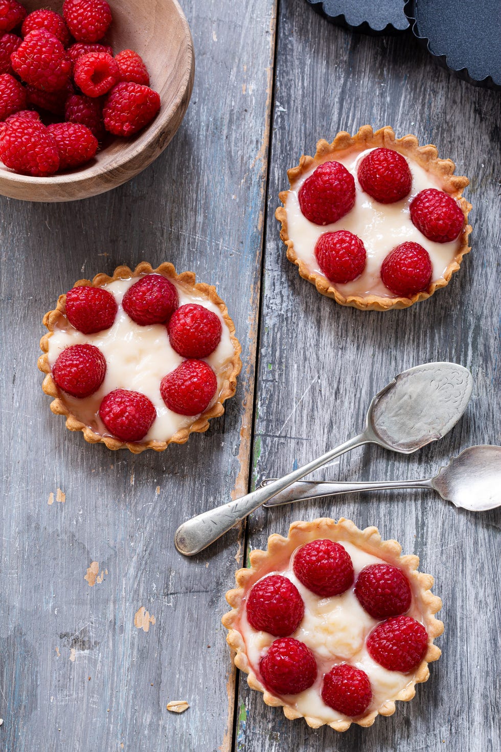 tartaletas de frambuesas