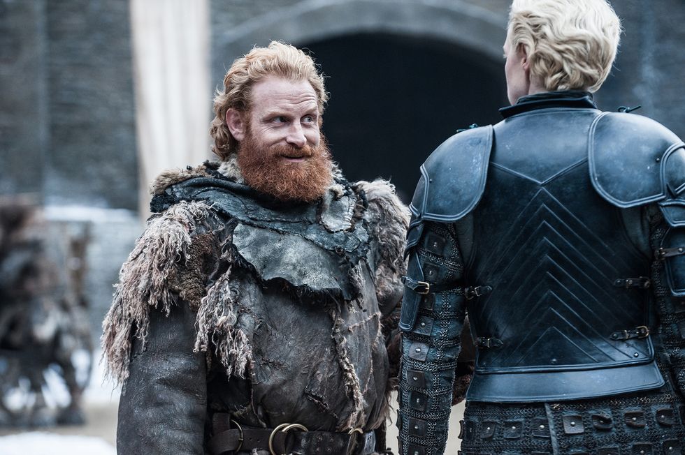 Tormund and Brienne on Game of Thrones