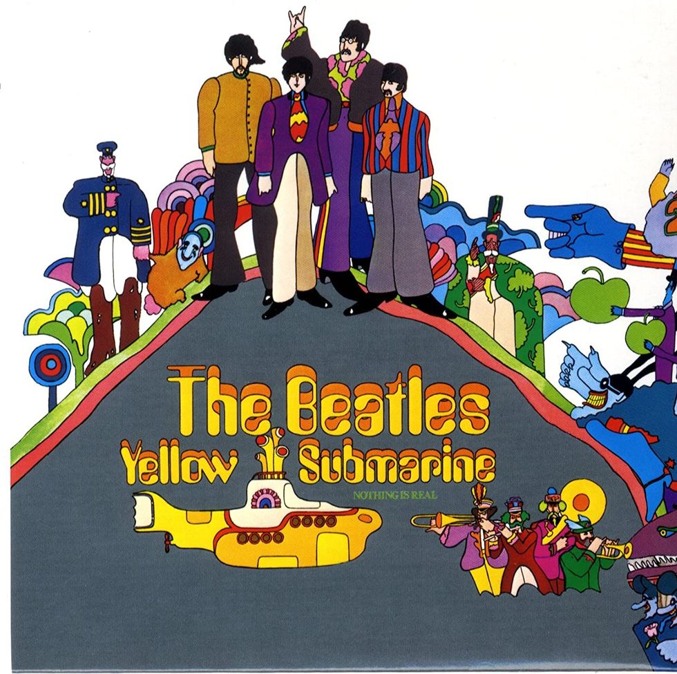 portada de 'yellow submarine' de the beatles