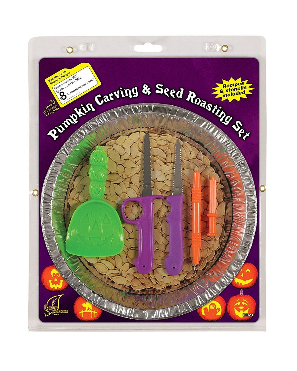 pumpkin carving and seed roasting kit