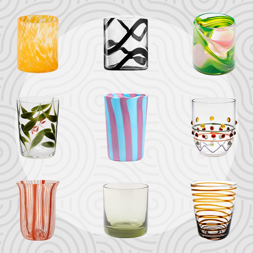 The  Best Colorful Glass Tumblers for Summer Soirees