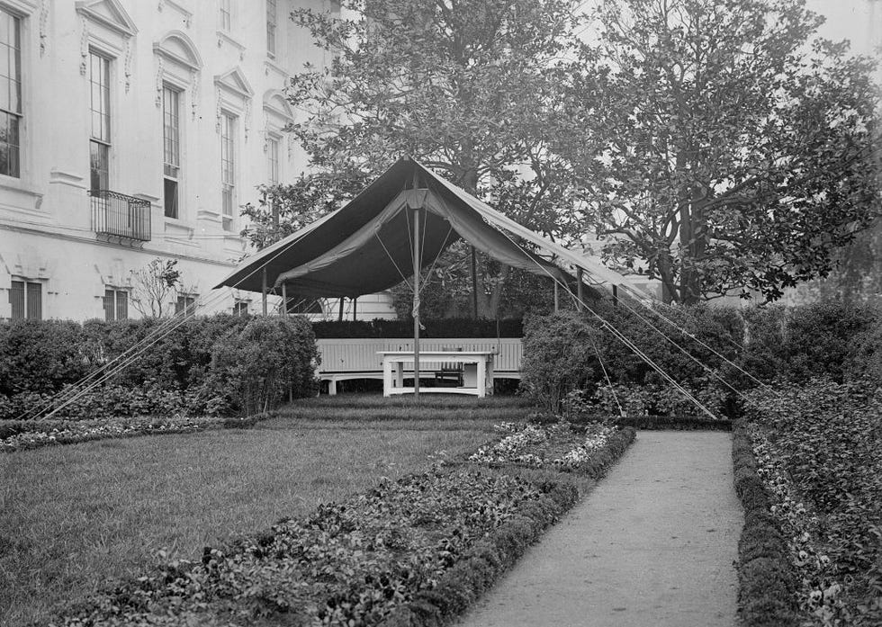 White House - Tent In Rose Garden