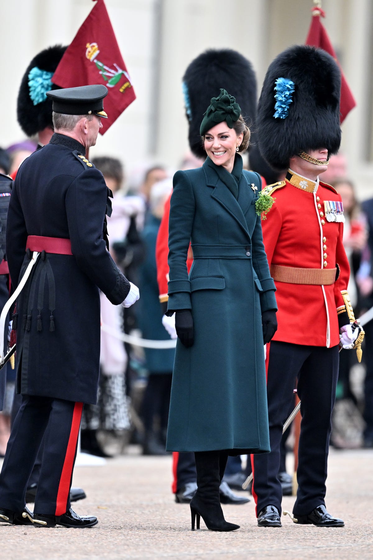 Kate Middleton Makes Festive Return to the Irish Guards St. Patrick's Day Parade in Stylish Green Outfit