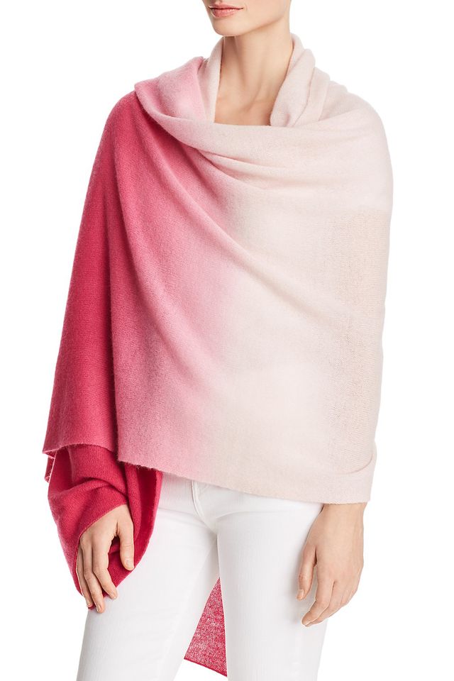 Clothing, Pink, Magenta, Wrap, Shawl, Outerwear, Neck, Poncho, Stole, Wool, 