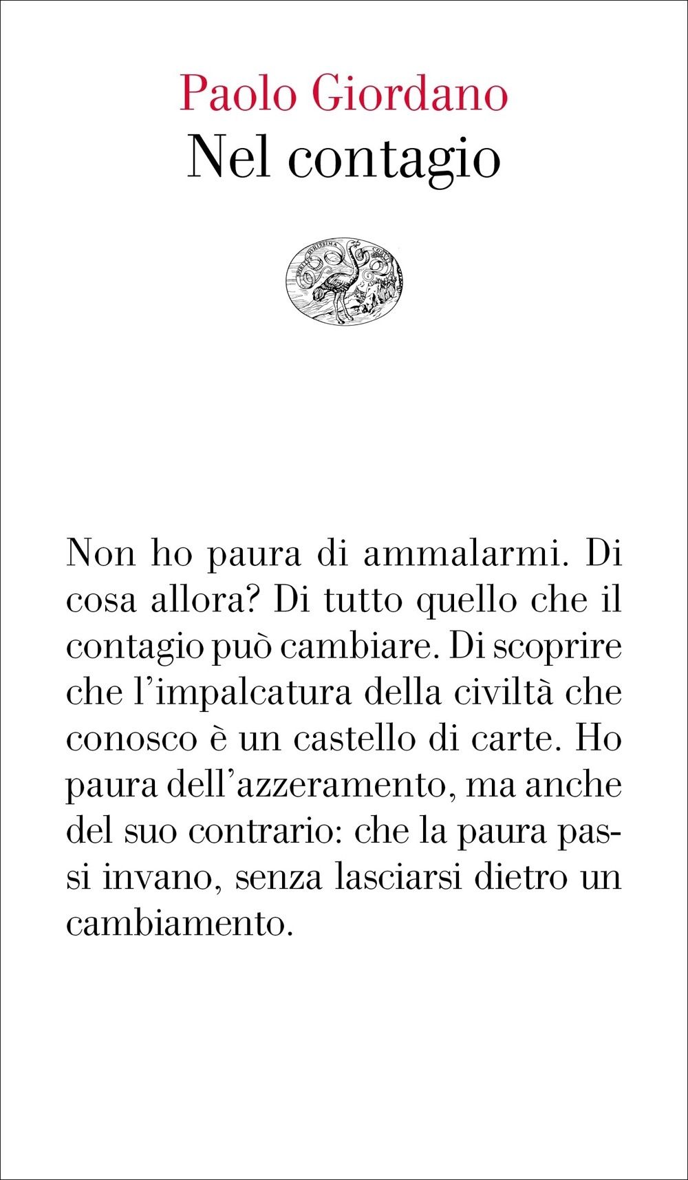 Il libro di Paolo giordano sull'emergenza coronavirus