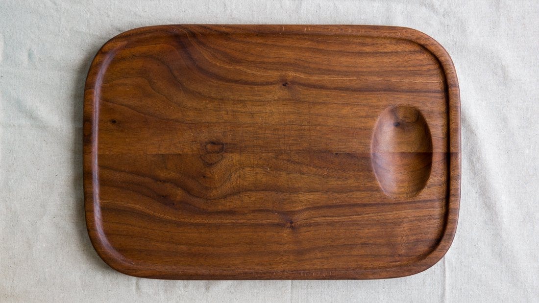 Restoring a Small Footstool with a Wood Cutting Board