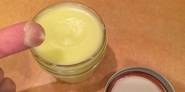 DIY muscle salve in mason jar