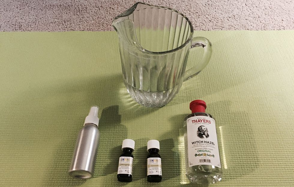 yoga mat spray supplies