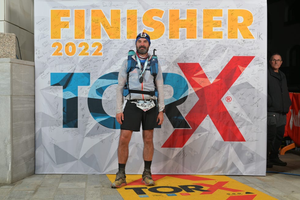 raphael curtil, ultra runner en la carrera tor des glaciers