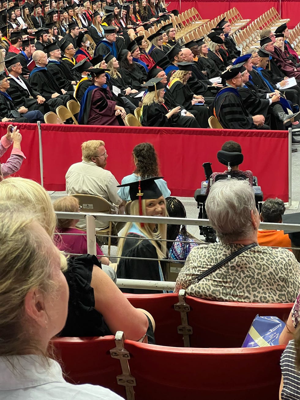 paige drummond graduation at university of arkansas may 2022