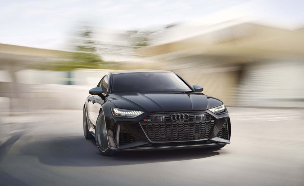 2022 audi rs7 exclusive edition front driving shot