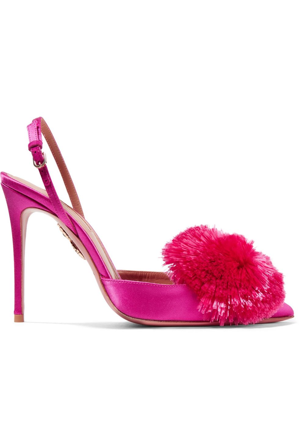 Footwear, Pink, High heels, Magenta, Slingback, Sandal, Shoe, Bridal shoe, Basic pump, 