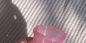 Pink, Violet, Finger, Hand, Nail, Material property, Drinkware, Glass, Cup, Plastic, 