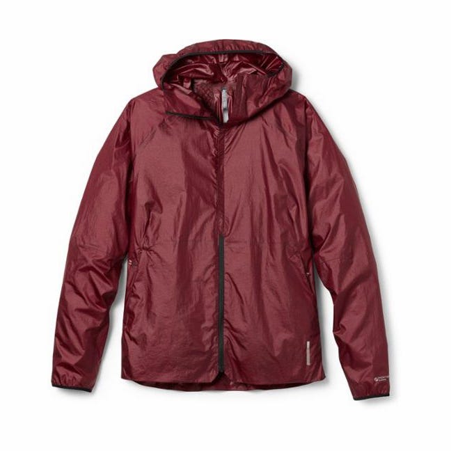 Jacket, Clothing, Outerwear, Hood, Sleeve, Maroon, Puffer, Coat, Raincoat, Windbreaker, 