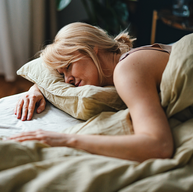 woman in bed sleeping