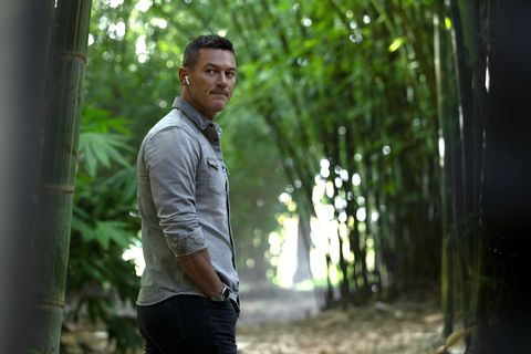 nine perfect strangers    “random acts of mayhem”   episode 101    promised total transformation, nine very different people arrive at tranquillum house, a secluded retreat run by the mysterious wellness guru masha lars luke evans, shown photo by vince valituttihulu