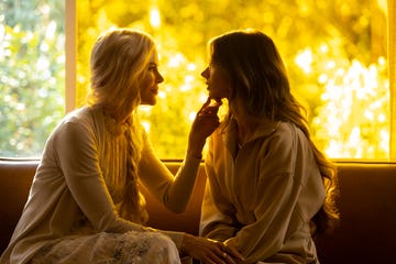 nine perfect strangers    “the critical path”   episode 102    as healing begins, the guests begin to doubt the retreat’s unconventional methods they came for massages and relaxation, not to face their own mortality masha nicole kidman and jessica samara weaving, shown photo by vince valituttihulu