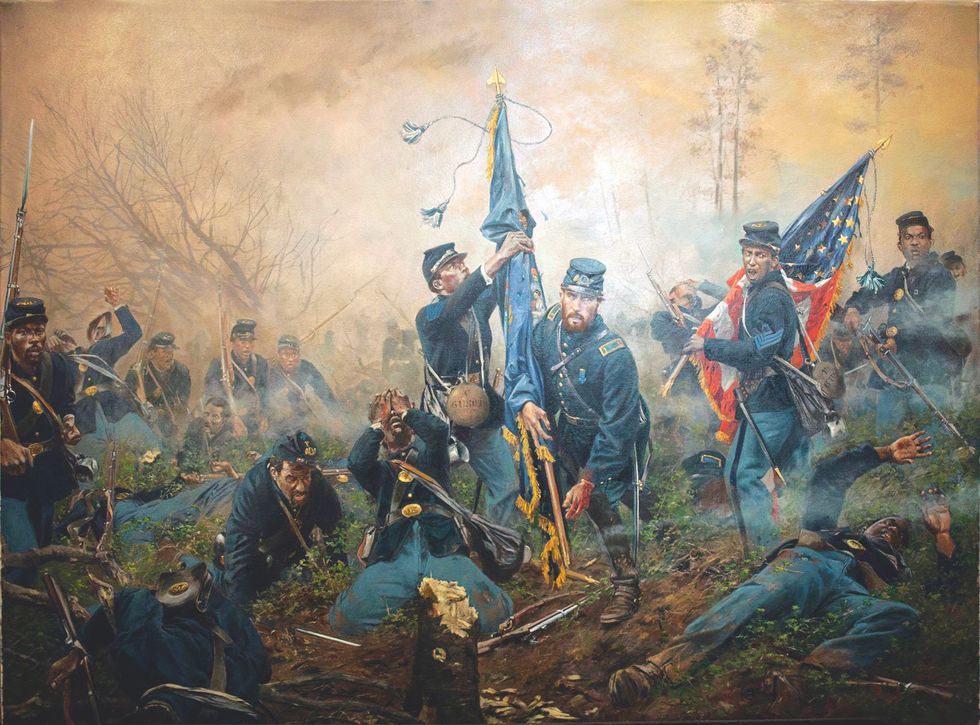 In Gettysburg probeert Robert E Lee opperbevelhebber van het zuiden de Unie een beslissende slag toe te brengen Maar de strijd van 1 tot 3 juli 1863 draait uit op een beslissende overwinning voor de Unie