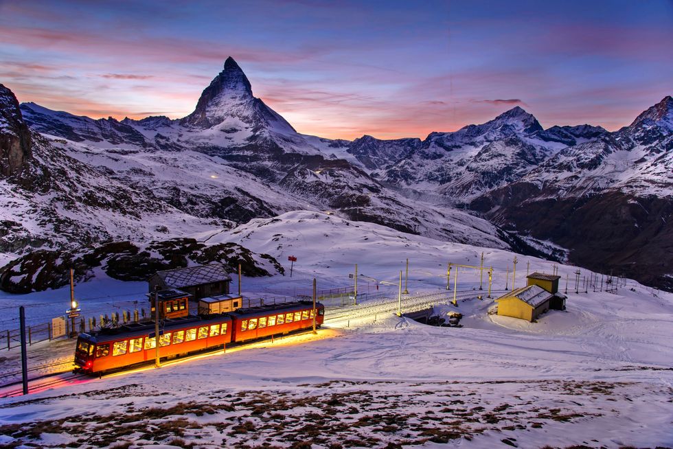 De Matterhorn is vanuit Luzern goed bereikbaar per trein