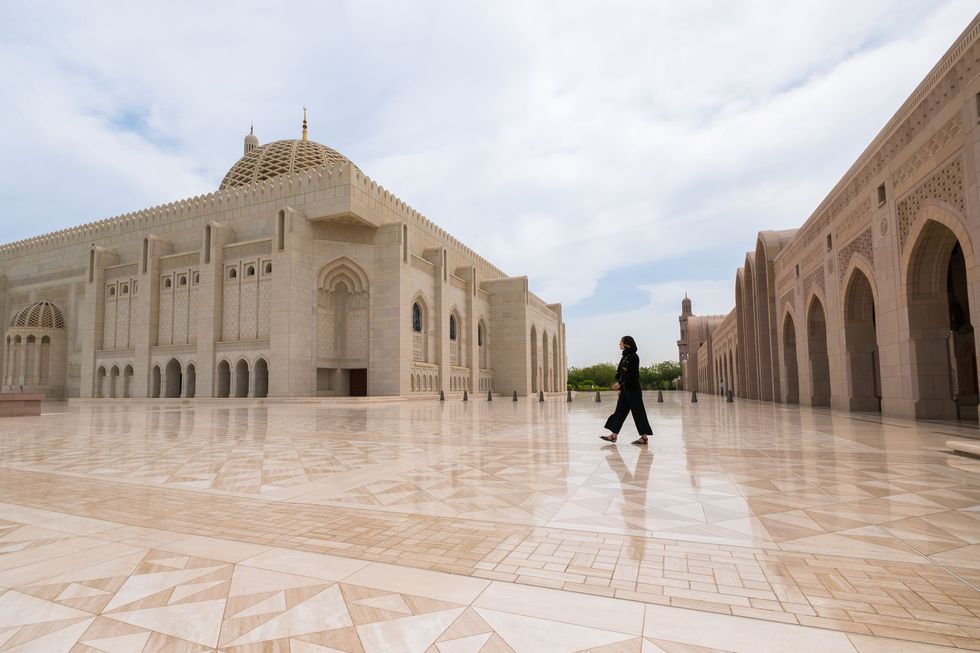 De Grand Mosque de grootste en beroemdste moskee in Muscat