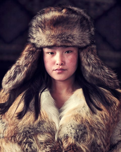 Kazachs meisje in Mongoli 2017
