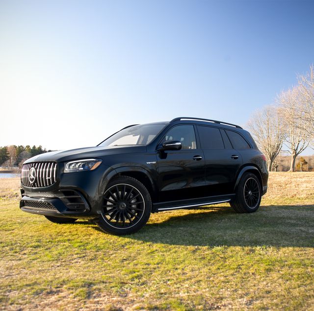 2024 mercedes amg gls63 4matic parked on grass near water