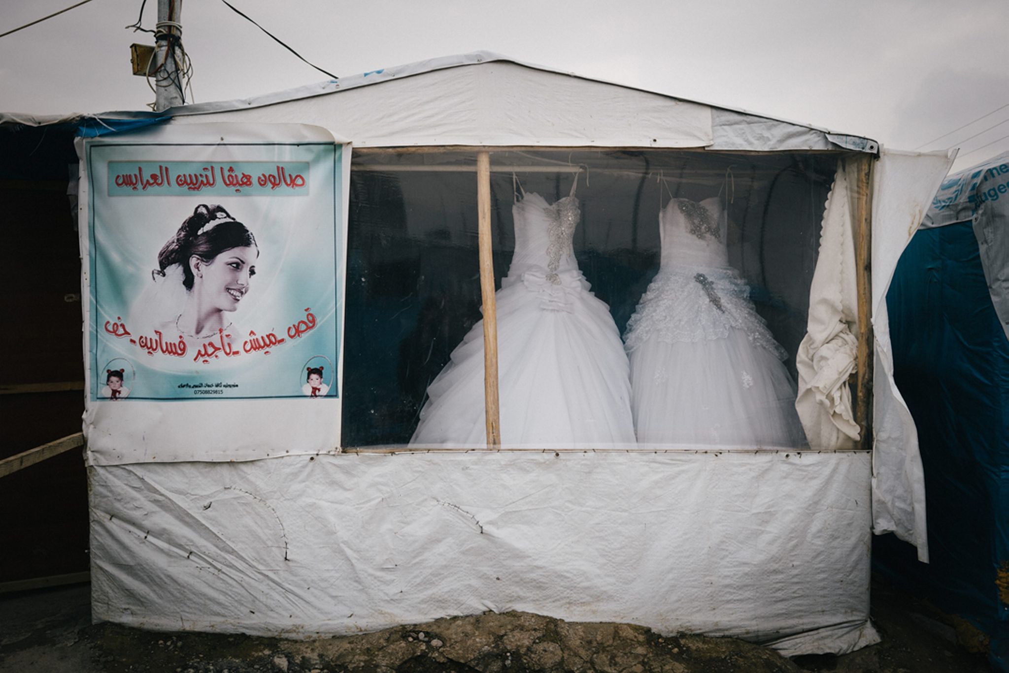 abiti da sposa, campo profughi Iracq
