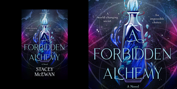 book cover for stacey mcewan's a forbidden alchemy