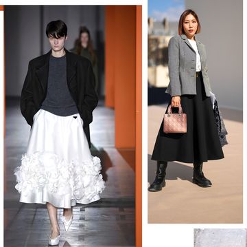 a collage of women wearing circle skirts in a roundup of the best circle skirts 2023
