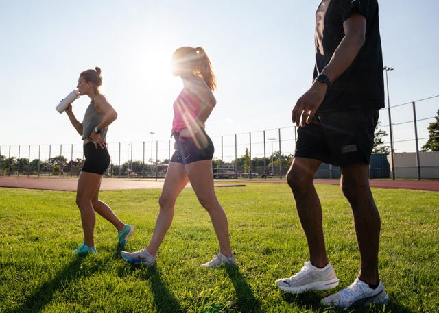 runners walking after workout