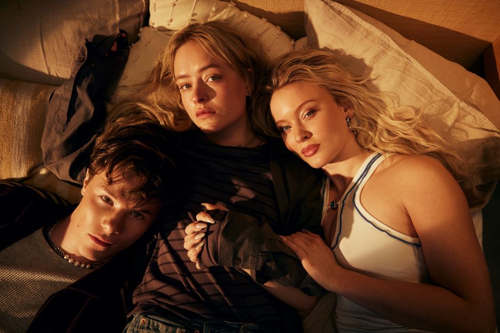edvin ryding as noel, felicia maxine as agnes and zara larsson as julia in a part of you courtesy of netflix