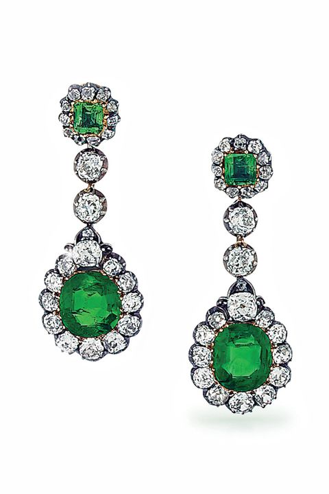 Jewellery, Earrings, Emerald, Green, Fashion accessory, Body jewelry, Gemstone, Diamond, Silver, Jade, 