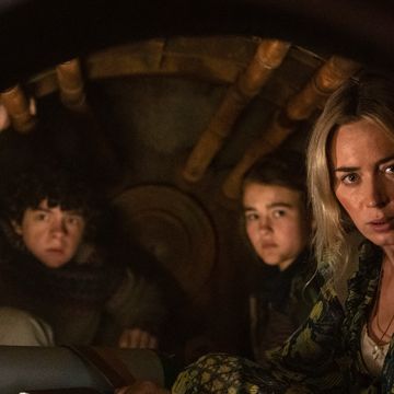 a quiet place part 2 noah jupe as marcus, millicent simmonds as regan and emily blunt as evelyn