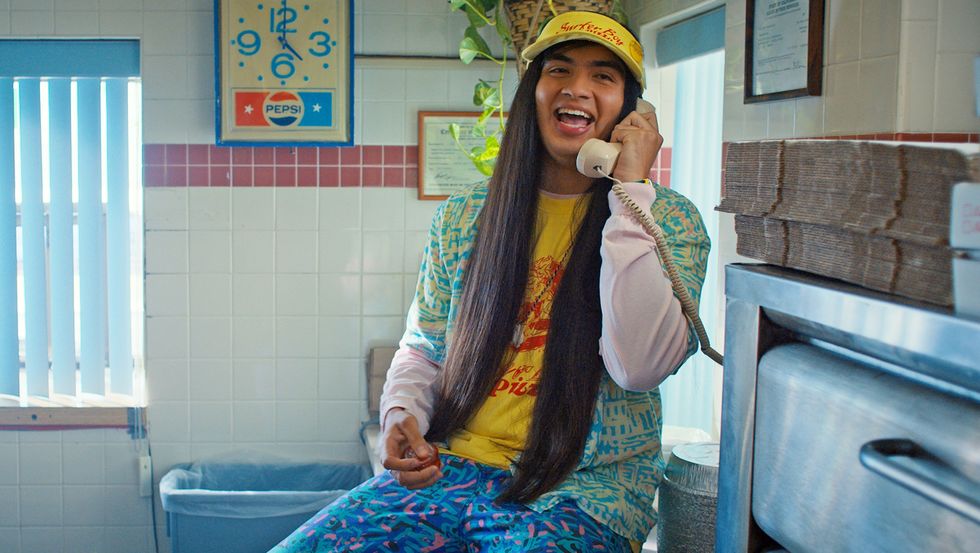 argyle talks on the phone in a scene from the fourth season of stranger things