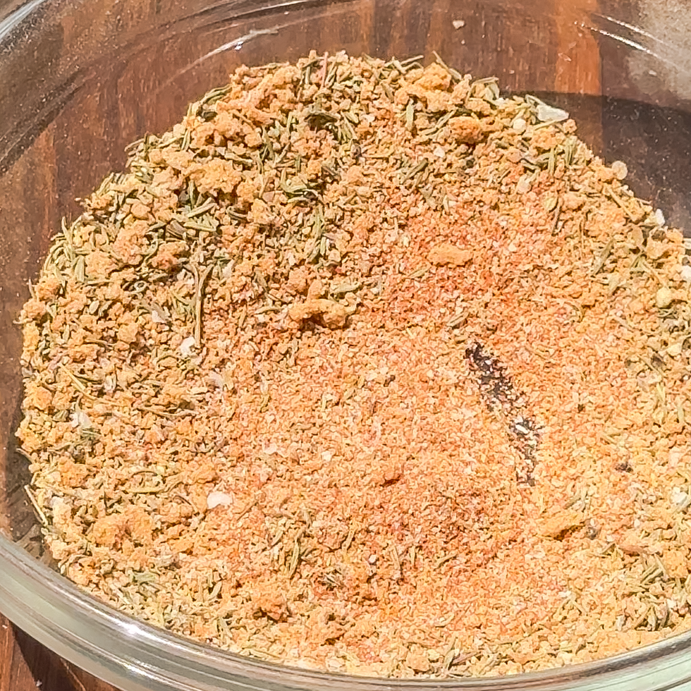 spice blend in a glass bowl