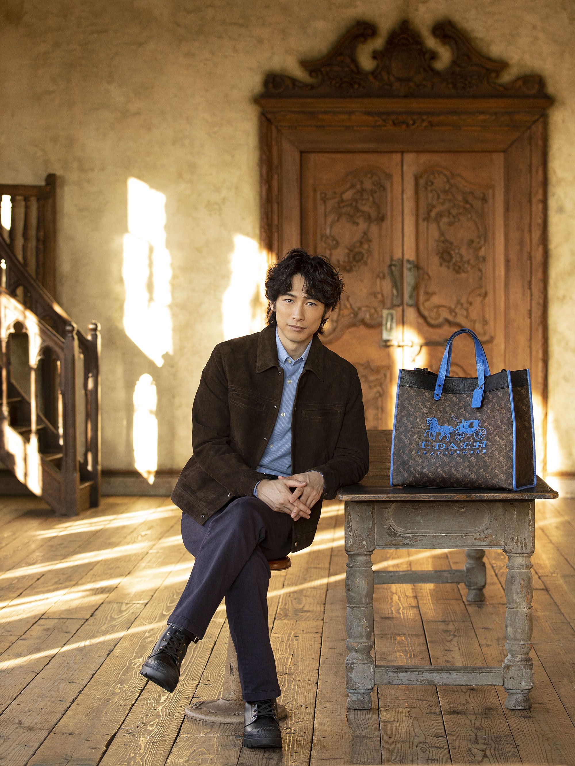 最高級レザー コーチ COACH ローグ Kōki Dean Fujioka-